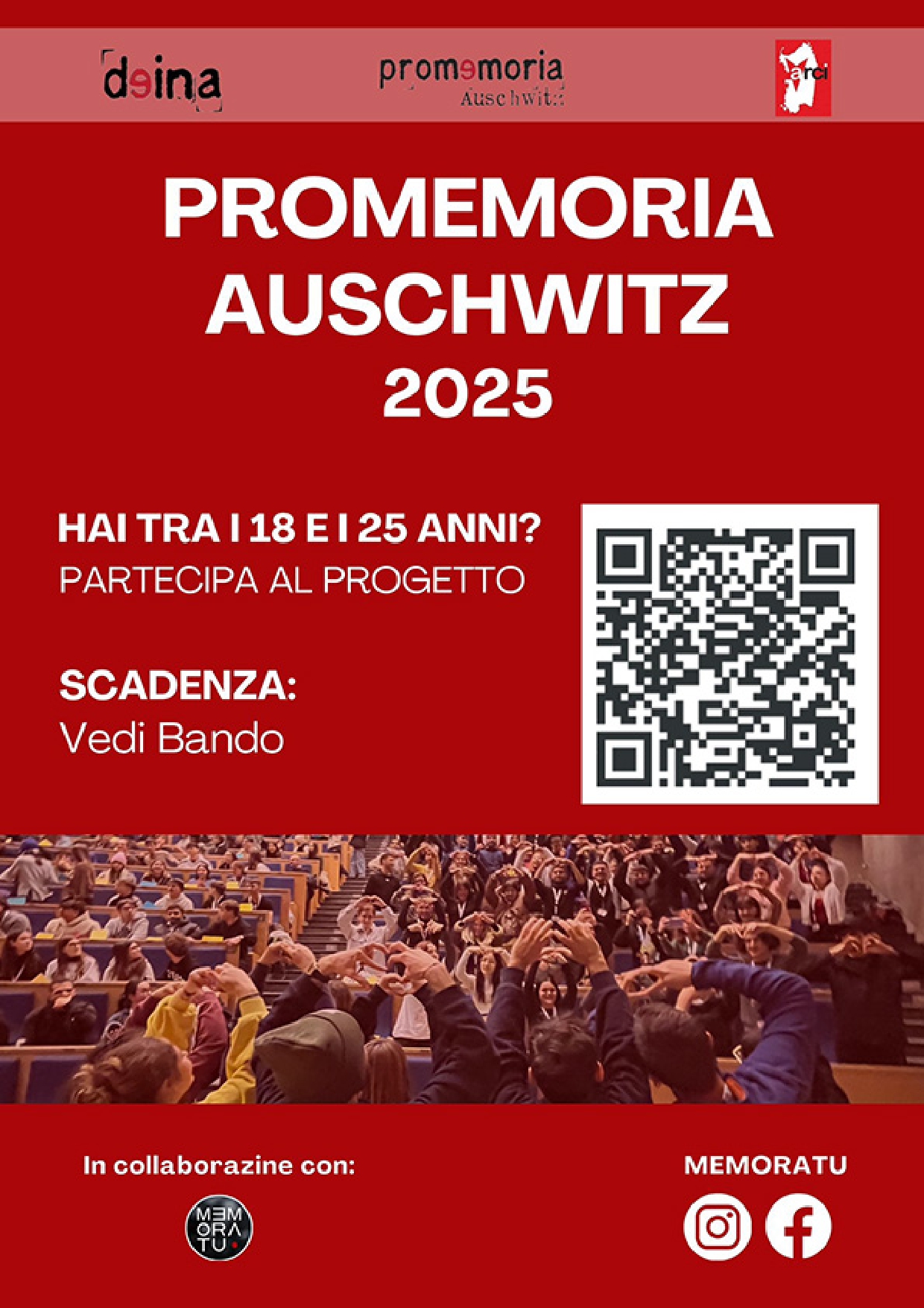 Promemoria Auschwitz- PROROGA DOMANDE A GIOVEDI 28 NOVEMBRE ore 12,00